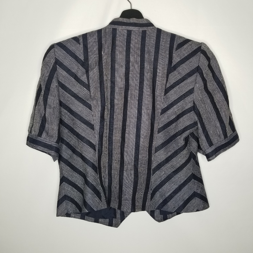Doncaster Vintage Blue and Gold Button Jacket - Picture 3 of 4